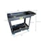 Pake Handling Tools Utility Cart, Plastic, 550 lb Load Capacity, 2 Shelves, 17.5" W, 40" H PAKPP17 - alternate 7